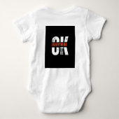 Een zwarte vrouwenshirt met lange mouwen romper (Achterkant)