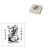 Een zwarte wijn Silhouette Rubberstempel (Gestempeld)