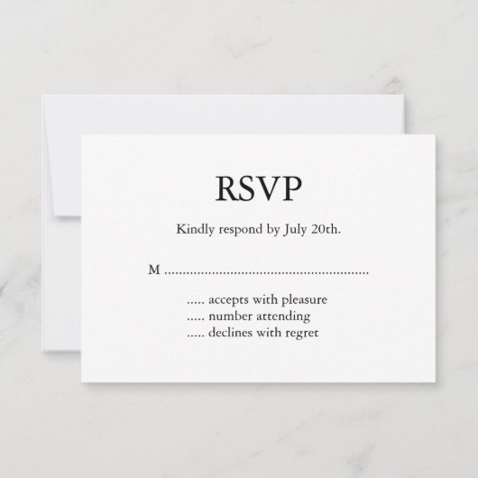 Een zwarte & witte Partij Lantern RSVP (Achterkant)