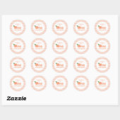 Eén zweet perse-Birthday-Bord Ronde Sticker (Vel)