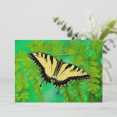 Een zweetstaaflanding bedankkaart (Staand voorkant)