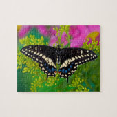 Een zweetstaart-Butterfly landing Legpuzzel (Horizontaal)
