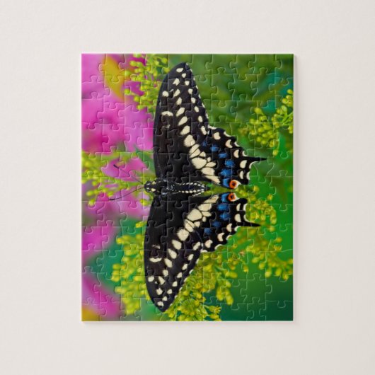 Een zweetstaart-Butterfly landing Legpuzzel (Verticaal)