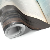 Een zwemmende steampunk Orka in de golf. Cadeaupapier (Rol Hoek)