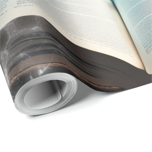 Een zwemmende steampunk Orka in de golf. Cadeaupapier (Rol Hoek)