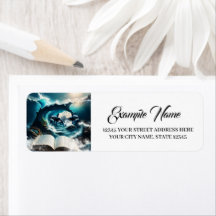 Een zwemmende steampunk Orka in de golf.