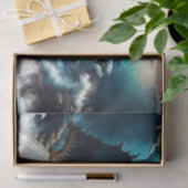 Een zwemmende steampunk Orka in de golf Tissuepapier (Geschenk)