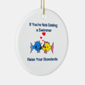 Een zwemmer bewerken keramisch ornament (Rechts)