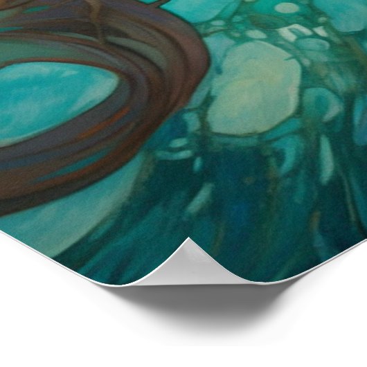 Een zwemmermaïde poster (Hoek)