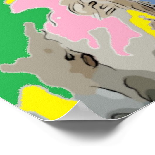 Een zwerfhond poster (Hoek)