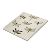 een zwerm van retro-libellen tegels tegeltje (Zijkant)