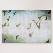 Een zwerm vogels legpuzzel (Horizontaal)