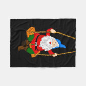 Een zwevende tuingnoom fleece deken (Voorkant (Horizontaal))