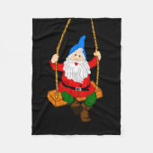 Een zwevende tuingnoom fleece deken (Voorkant)