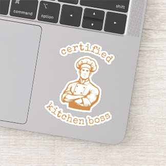 Een zwierige bosbruine kleur comicstijl van een ch sticker
