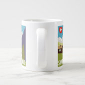 Een Zwitserland reisposter Grote Koffiekop (Achterkant)