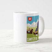 Een Zwitserland reisposter Grote Koffiekop (Voorkant rechts)