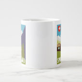 Een Zwitserland reisposter Grote Koffiekop (Voorkant)