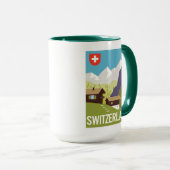 Een Zwitserland reisposter Mok (Voorkant rechts)