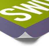 Een Zwitserland reisposter Poster (Hoek)