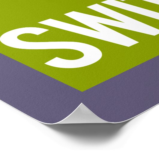 Een Zwitserland reisposter Poster (Hoek)