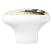 Eenaards gangkeramische knop (Zijkant)