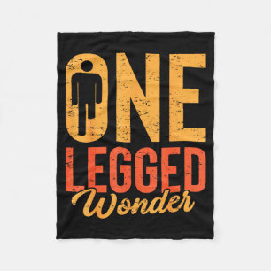 Eénbenig Wonder Funny Been Amputatie Prothese Han Fleece Deken