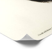 Eéncarunculated Cassowary van Elizabeth Gould Poster (Hoek)