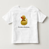 eend1, leg de eend neer... kinder shirts (Voorkant)