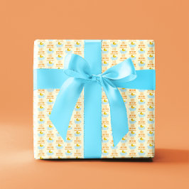 Eend 1e verjaardag cadeaupapier