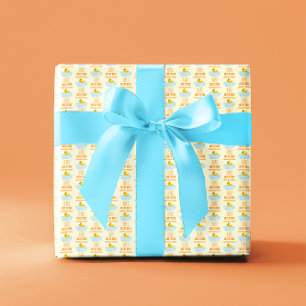 Eend 1e verjaardag cadeaupapier
