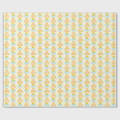 Eend 1e verjaardag cadeaupapier (Vlak)