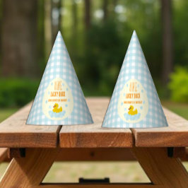 Eend 1e verjaardag feesthoedjes