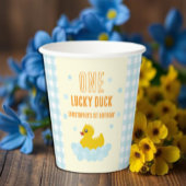 Eend 1e verjaardag papieren bekers