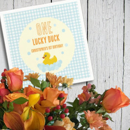 Eend 1e verjaardag servet