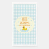 Eend 1e verjaardag servetten (Voorkant)