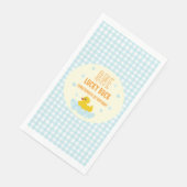 Eend 1e verjaardag servetten (Hoek)