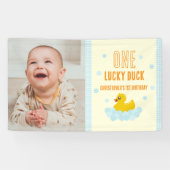 Eend 1e verjaardag spandoek (Horizontaal)