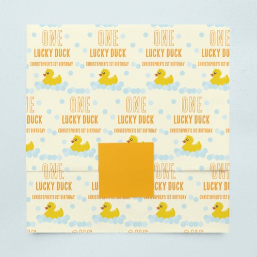 Eend 1e verjaardag tissuepapier