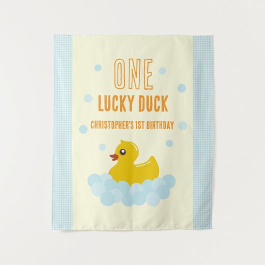 Eend 1e verjaardag wandkleed (Voorkant)
