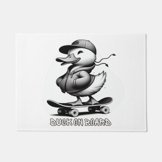 Eend aan boord deurmat (Voorkant)
