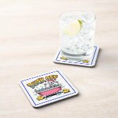 Eend Af Grappig Skelet Ontwerp-61161 Bier Onderzetter (Rechterzijde)