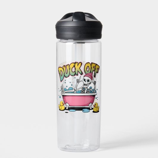 Eend Af Grappig Skelet Ontwerp-61161 Ingelijste Ku Waterfles (Voorkant)