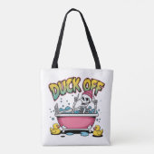 Eend Af Grappig Skelet Ontwerp-61161 Tote Bag (Achterkant)