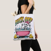 Eend Af Grappig Skelet Ontwerp-61161 Tote Bag (Dichtbij)
