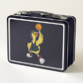 Eend als basketbalspeler met basketbal (Achterkant)