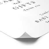 Eend Baby shower Elegante Kaarten en Geschenken Te Poster (Hoek)