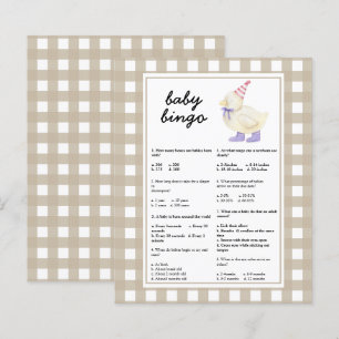 Eend - Baby Trivia   Baby shower spel