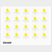Eend - Baby's eerste bibliotheek Vierkante Sticker (Vel)