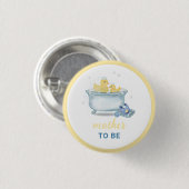 Eend badkuip Moeder Wordt Baby Borrel Ronde Button 3,2 Cm (Voorkant /achterkant)
